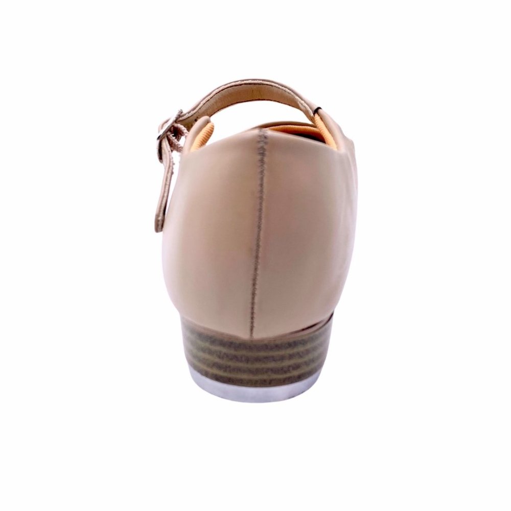New Womens MaryJane Tap Tan Beginner Dance Class Trimfoot - Picture 4 of 5